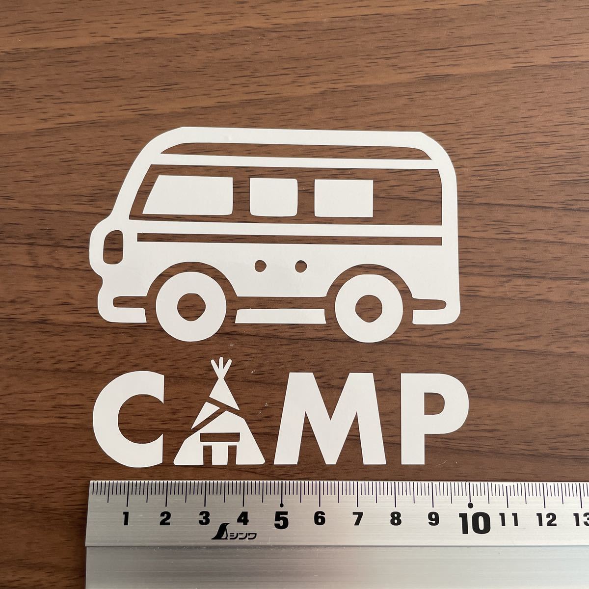 179. 【送料無料】 CAMP カッティングステッカー キャンプ テント バス アウトドア 【新品】_画像2