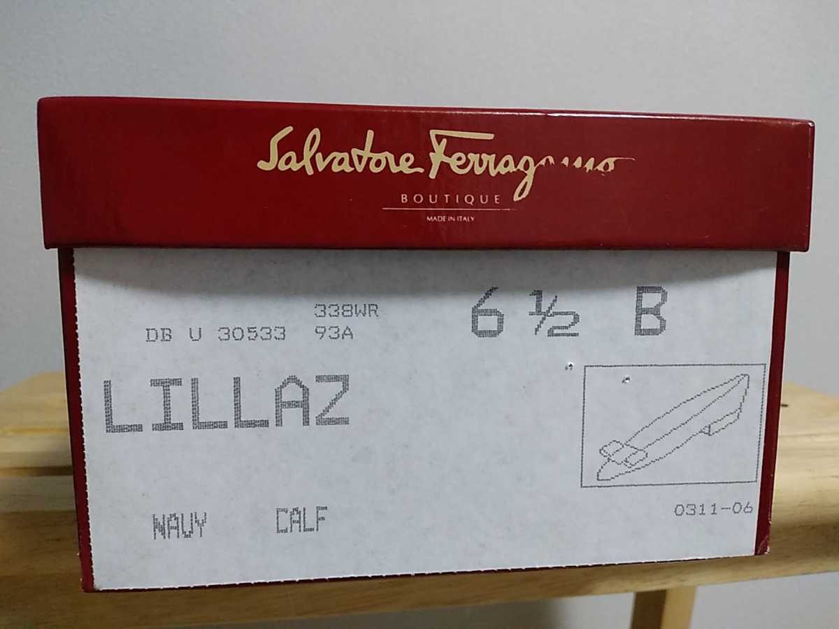 Salvatore Ferragamo 極美品 フェラガモ LILLAZ カーフレザーパンプス