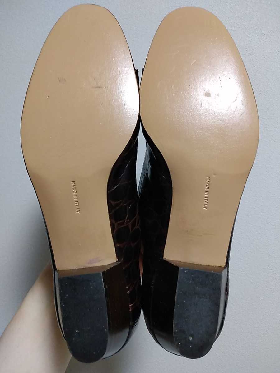 世界有名な フェラガモ 美品 Ferragamo Salvatore VARAリボン UK6