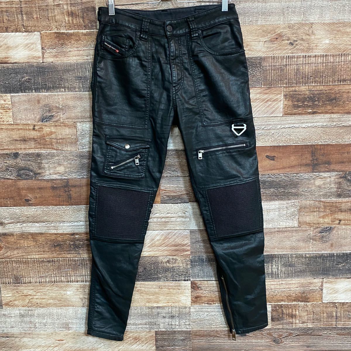 新しい DIESEL D-DERROT JOGG デニム バイカー ブラック W34 kids