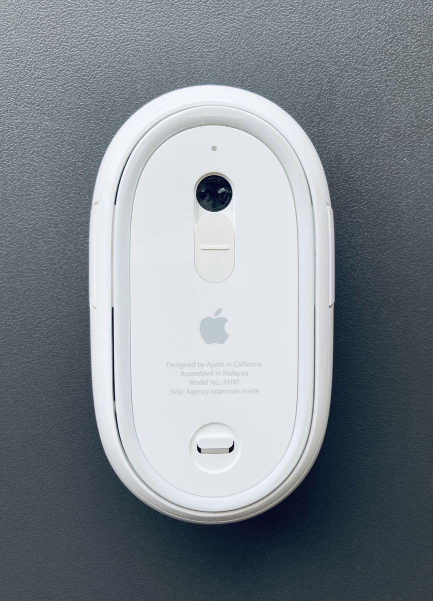 【中古稼働品】Apple Wireless Mighty Mouse A1197 アップル ワイヤレスマイティマウス MacOSⅩ&iPad OS14確認済