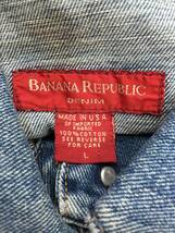 送料無料 BANANA REPUBLIC バナナリパブリック レディース サイズ L デニム ジャケット ジージャン 上着 カッコイイ お洒落 シンプル _画像5