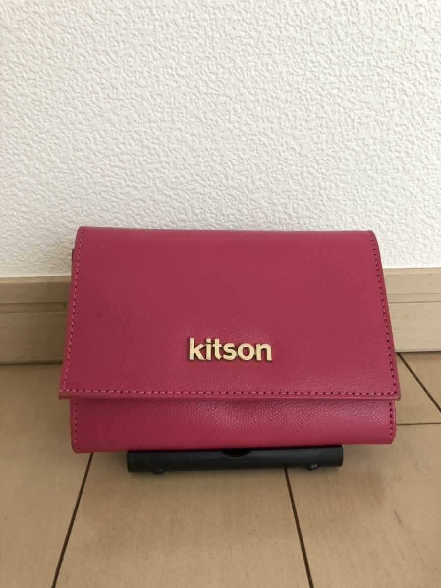 キットソン　サイフ　kitson 折り財布　ウォレット　ピンク　三つ折り　財布　三つ折り財布 _画像1