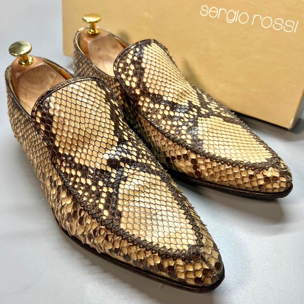 高級素材使用ブランド Sergio Rossi セルジオロッシ ダイヤモンド