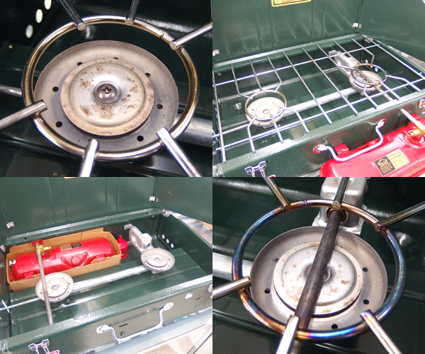 Coleman Classic two burner 416-700J white gasoline 93 year 10 month made USA made Coleman Sapporo city . rice field shop 