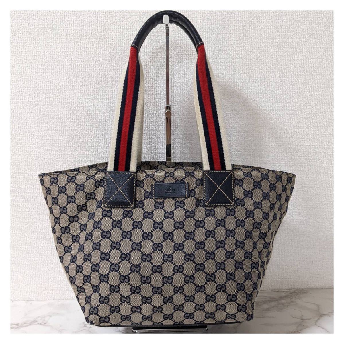 GUCCI トートバッグ GGキャンバス ベージュ×ブラウン131231 | www