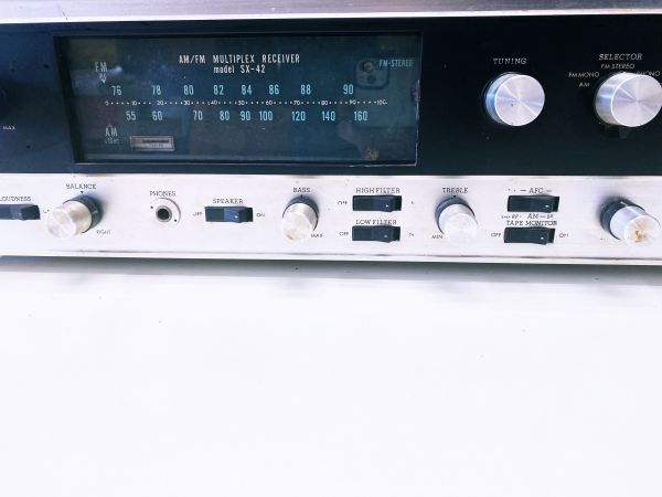 オーディオ】PIONEER パイオニア SX-42 AM/FM MULTIPLEX オーディオ】PIONEER パイオニア SX-42 AM/FM MULTIPLEX