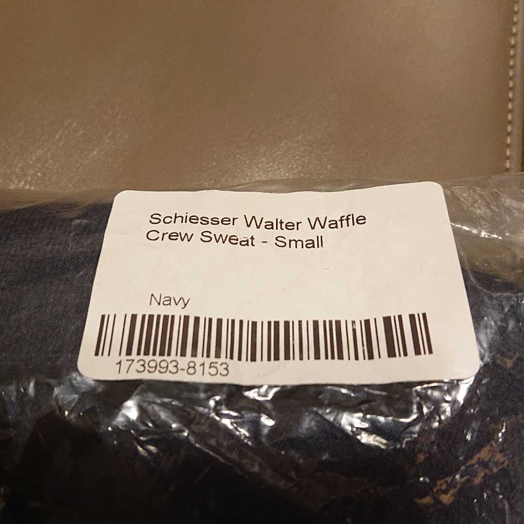 シーサー Schiesser スウェット walter waffle crew sweat トレーナー 綿 100％ サイズ S 48 日本サイズ S～M 新品 サマーニット 送料無料_画像10