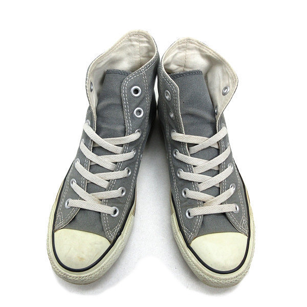 y■【24.5cm】コンバース/CONVERSE ALLSTAR HIキャンバススニーカー■灰LADIES/143【中古】_画像2