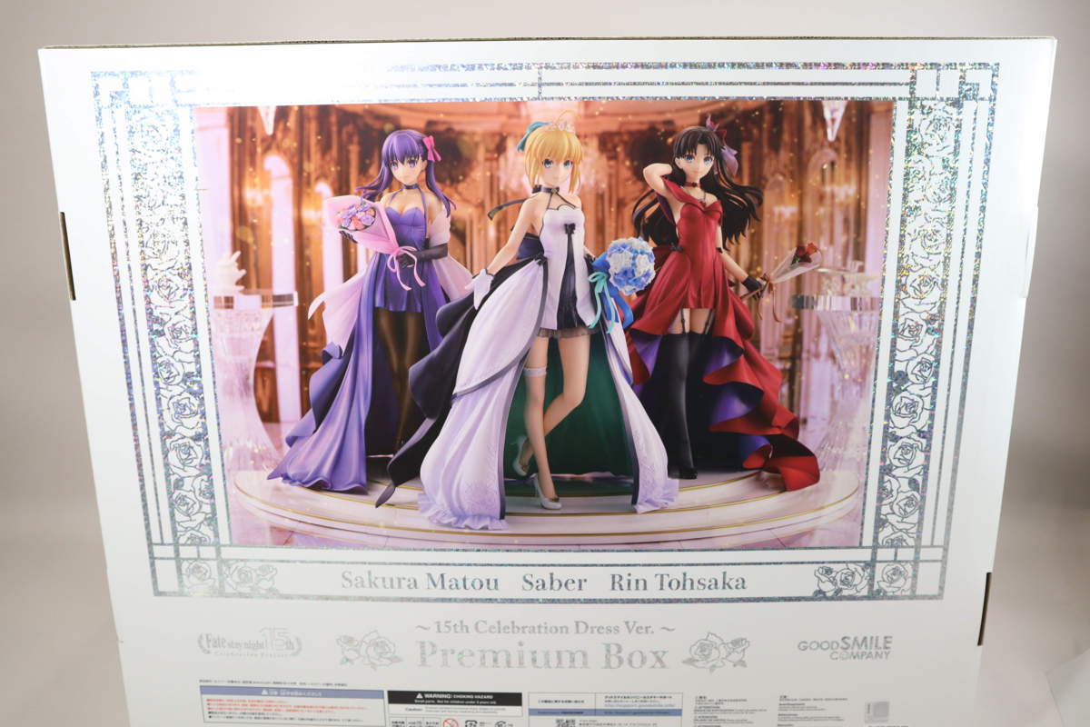 (toy) Ｆａｔｅ／ｓｔａｙｎｉｇｈｔ　セイバー 遠坂凛 間桐桜 ～15th Celebration Dress Ver.～ Premium Box １／７フィギュア【中古】_画像2