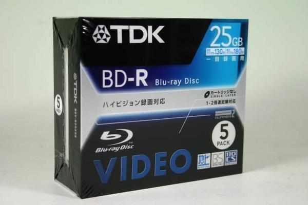 TDK製　25GB Blu-rayメディア ハイビジョン録画対応 新品５枚Pac【新品】_画像1