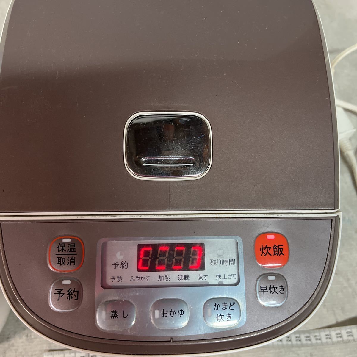 ジャンク品】Panasonic 可変圧力IHジャー炊飯器SR-SJP056-w.2016年製