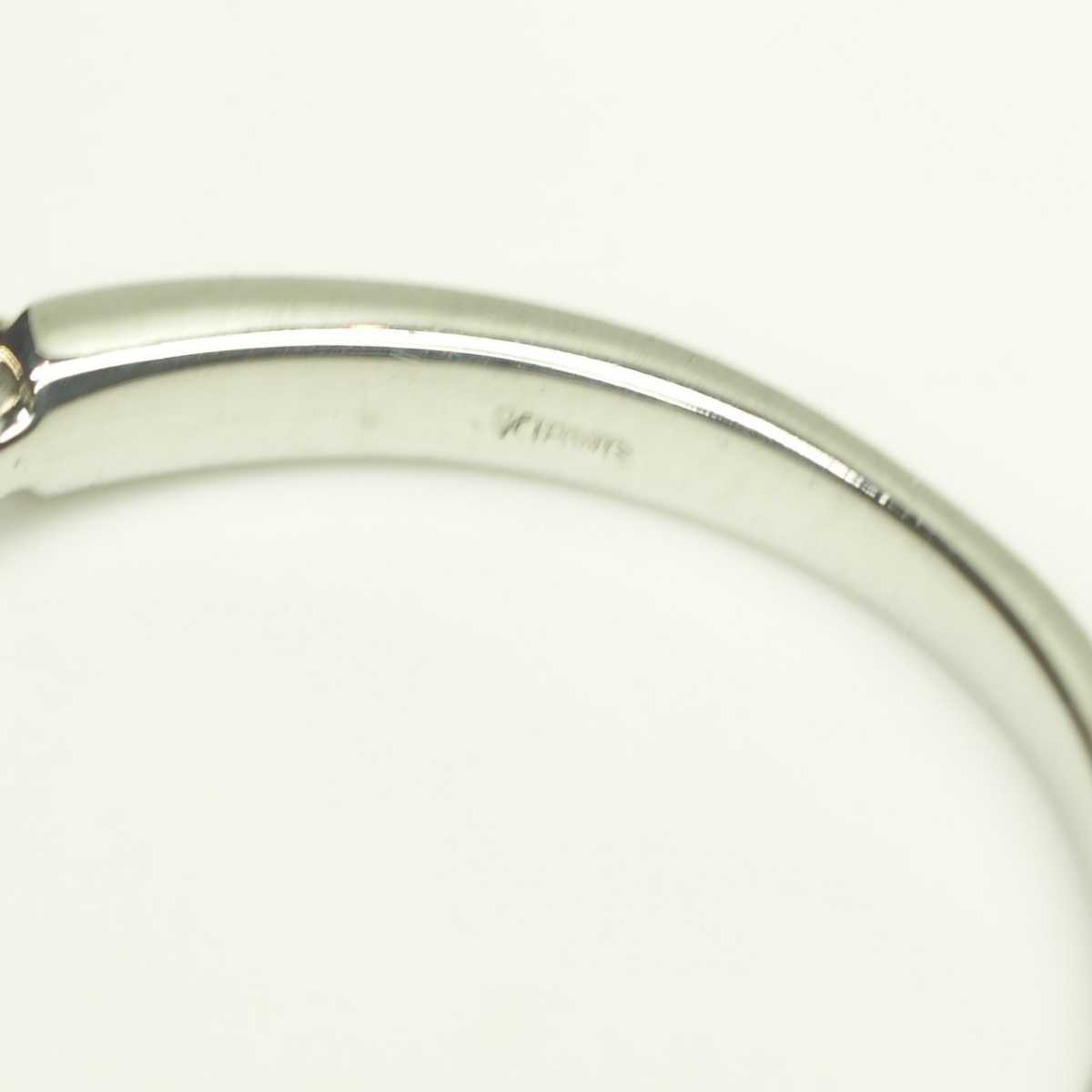 vo フラワーモチーフ 天然ダイヤリングK18WG/YG D0.17ct 10号 | www