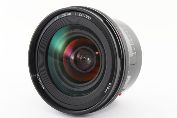 ★極上美品★ MINOLTA ミノルタ AF 20mm F2.8 (22) αマウント 単焦点 超広角 レンズ 完動品 光学キレイ！ #982404_画像2