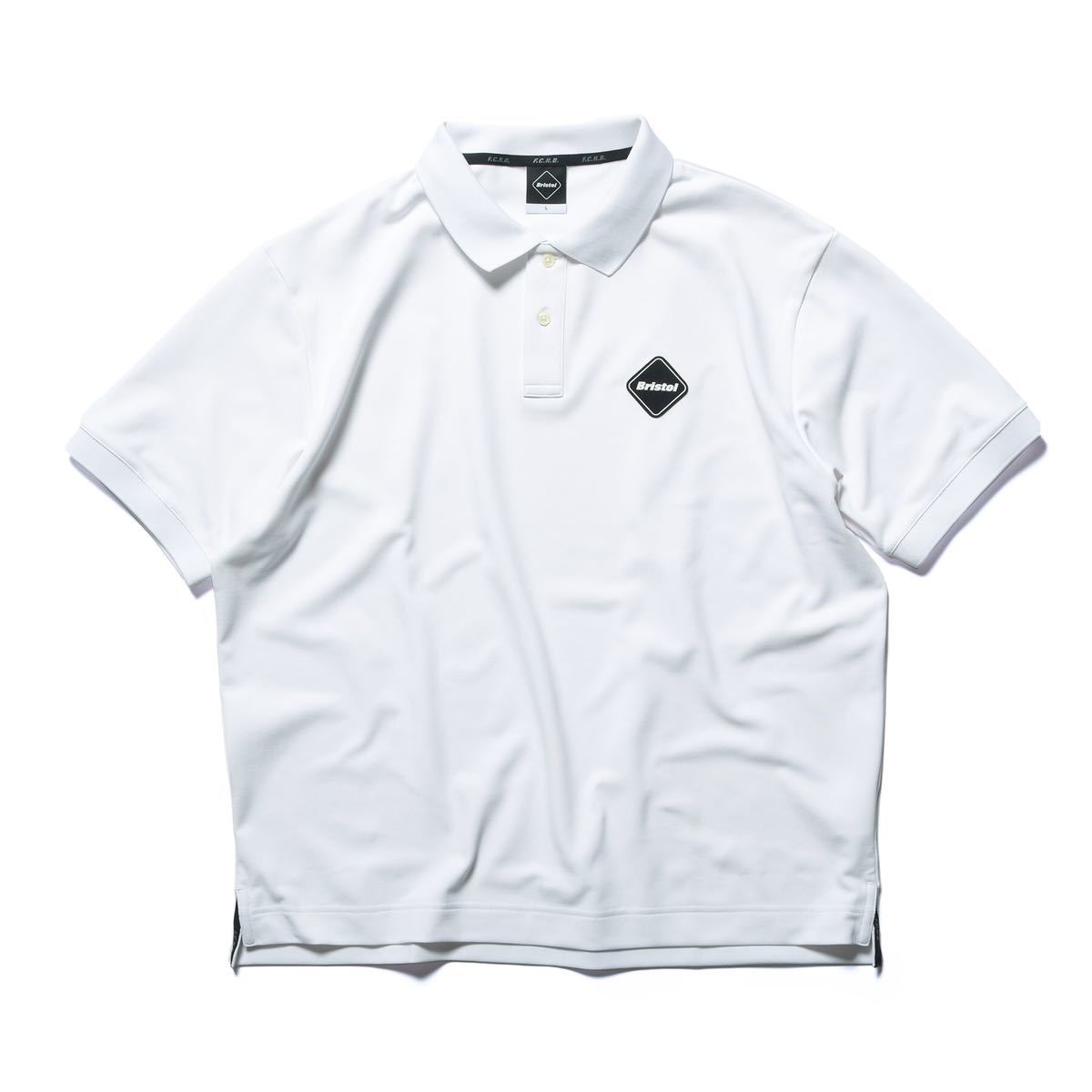 WEB限定デザイン XL FCRB S/S TEAM POLO ポロシャツ ホワイト - ポロシャツ
