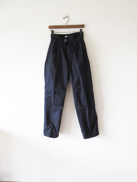 2021 LENO / リノ L2101 PT001 DOUBLE BELTED GURKHA TROUSERS 2 D.NAVY * レディース パンツ トラウザーパンツ_画像1