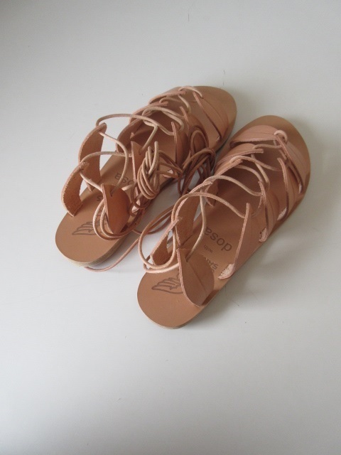 未使用 希少 ANCIENT GREEK SANDALS with dosa / エンシェントグリークサンダルズ ドーサ FILOSIA 37 NATURAL * サンダル_画像3