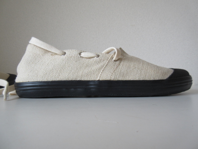  unused 2021SS REPRODUCTION OF FOUND /li production obfaundoFRENCH MILITARY ESPADRILLES NATURAL 38/25.0 * shoes 
