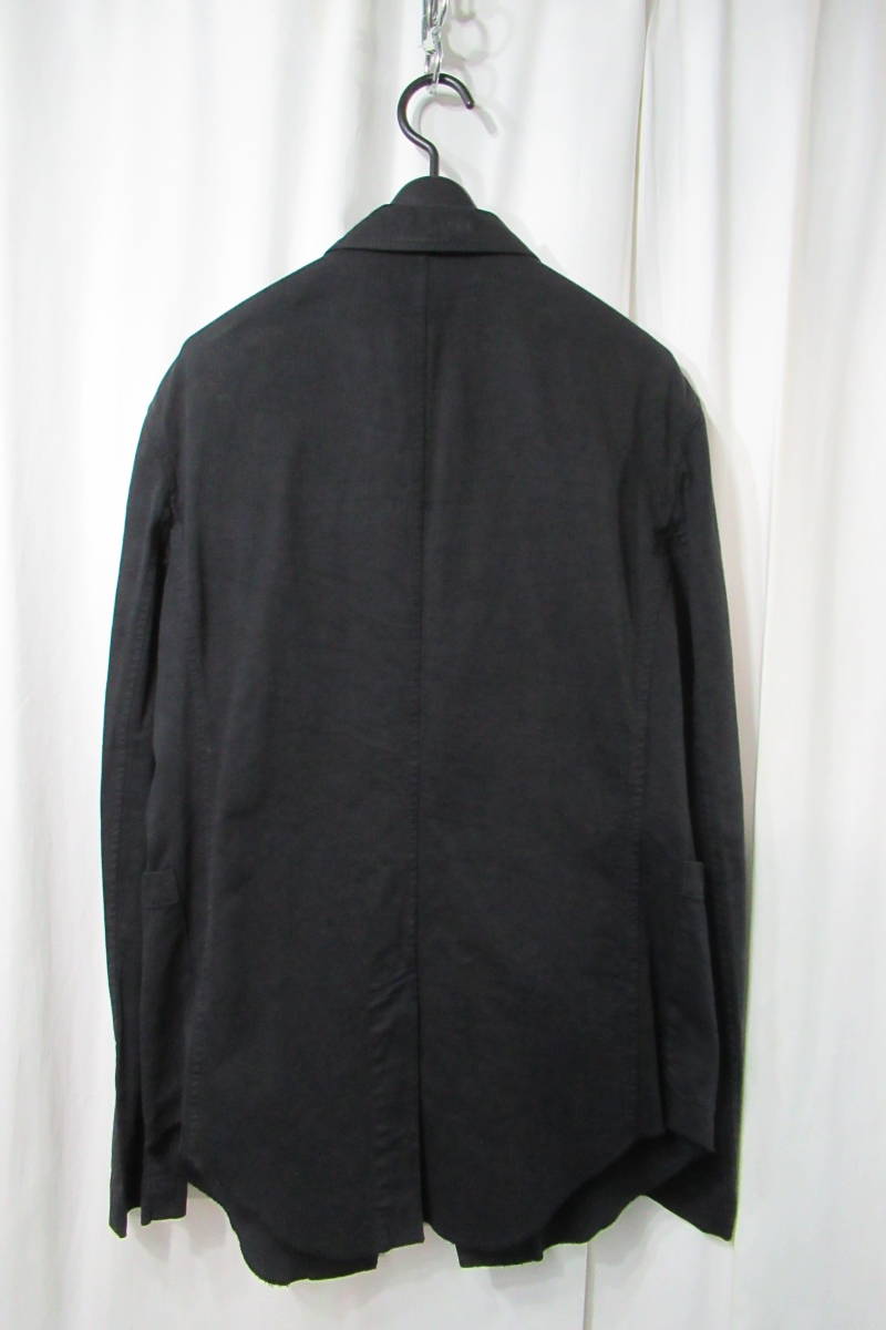 16ss yohji yamamoto pour homme 綿 麻 燕尾デザインジャケット（HO-J77-057）_画像2