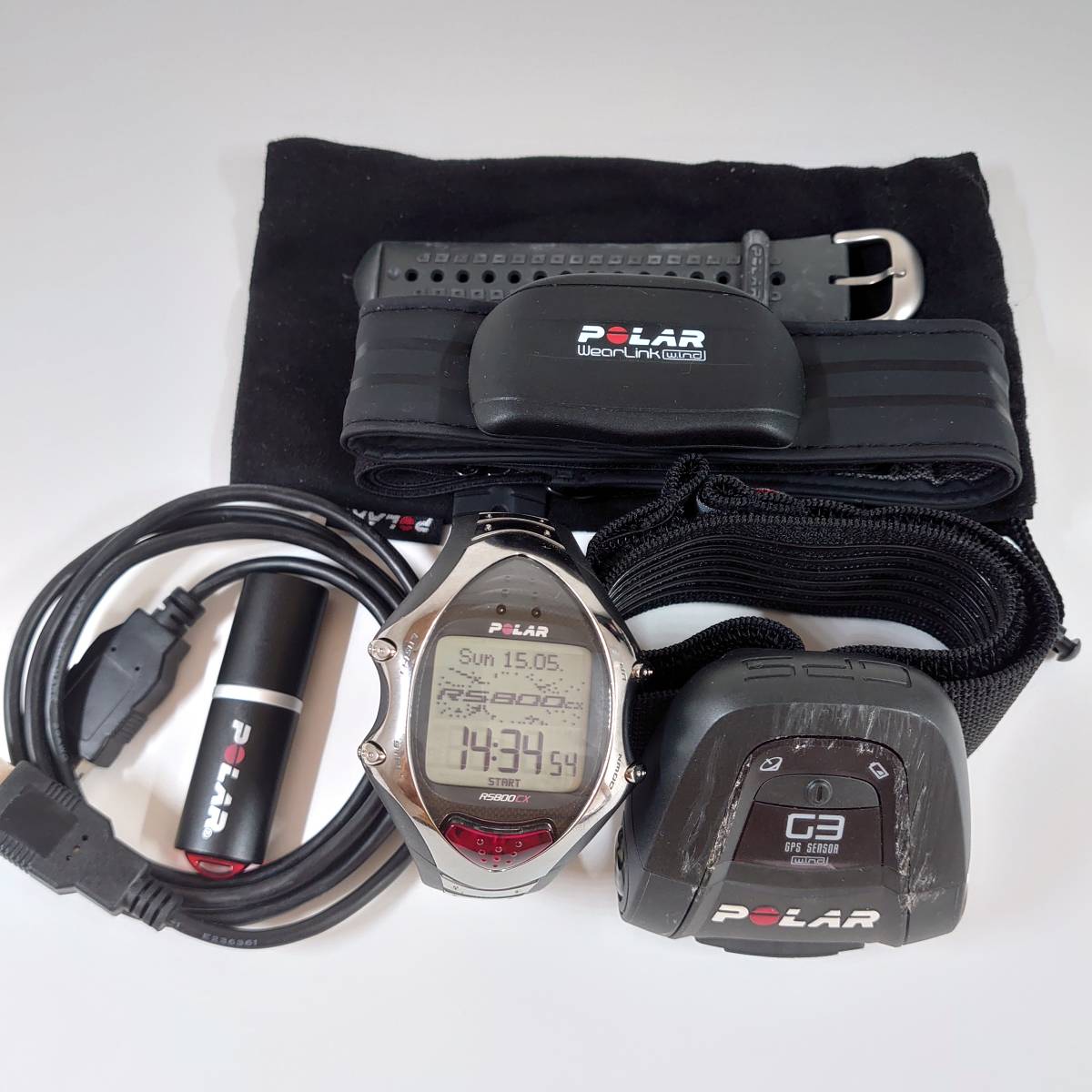 [ used box . equipped ]POLAR polar RS800CX is - tray to monitor Heart rate monitor [ operation verification settled ]