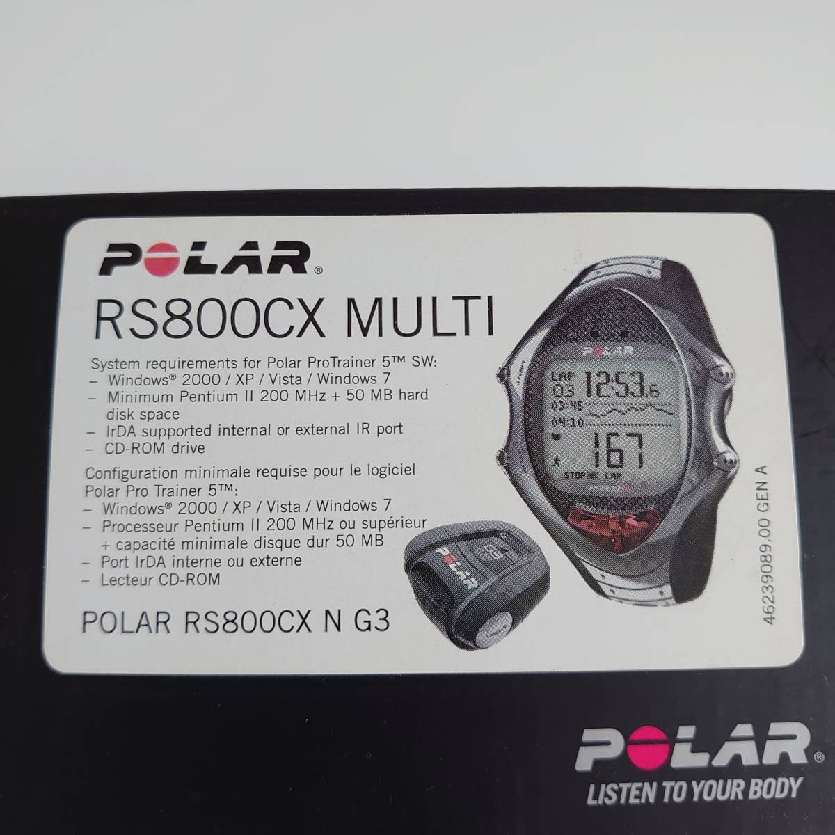 【中古 箱設あり】POLAR ポラール RS800CX ハートレートモニター 心拍計【動作確認済】