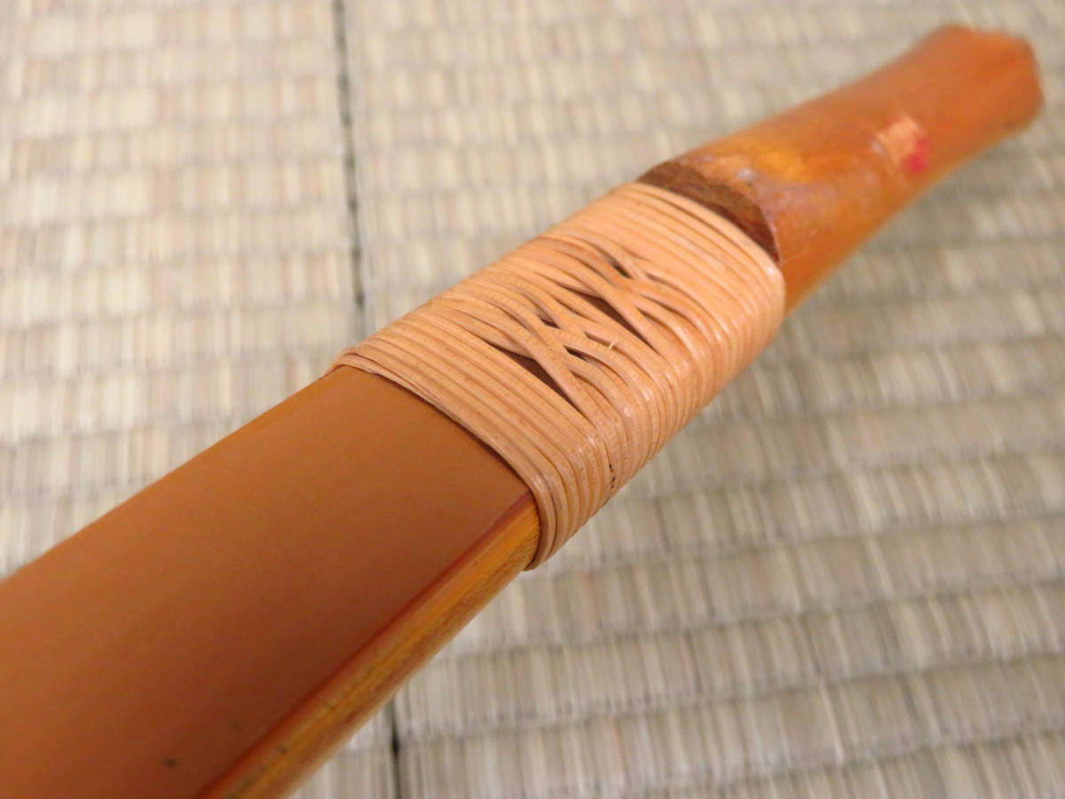 弓道 竹弓 和弓 森茂夫 在銘 花押 並寸 全長約222cm 弓力約10.5K 弓道 竹弓 和弓 森茂夫 在銘 花押 並寸 全長約222cm 弓力約10.5K