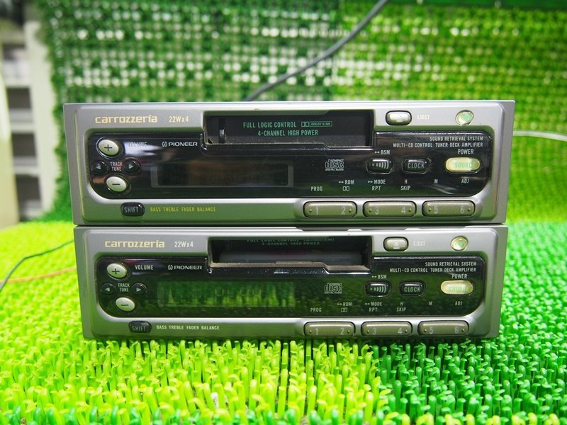 [psi] Carozzeria KEH-P3066ZY 1DIN size cassette deck there is defect goods 2 pcs. set Daihatsu original option goods that time thing old car high so car 