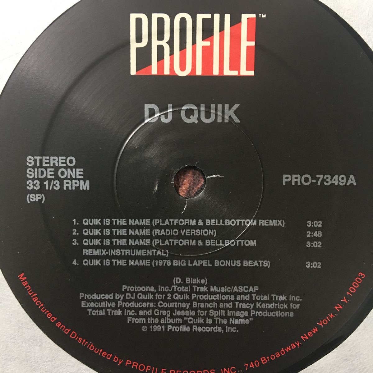 12’ DJ Quik-Quik is the name_画像2