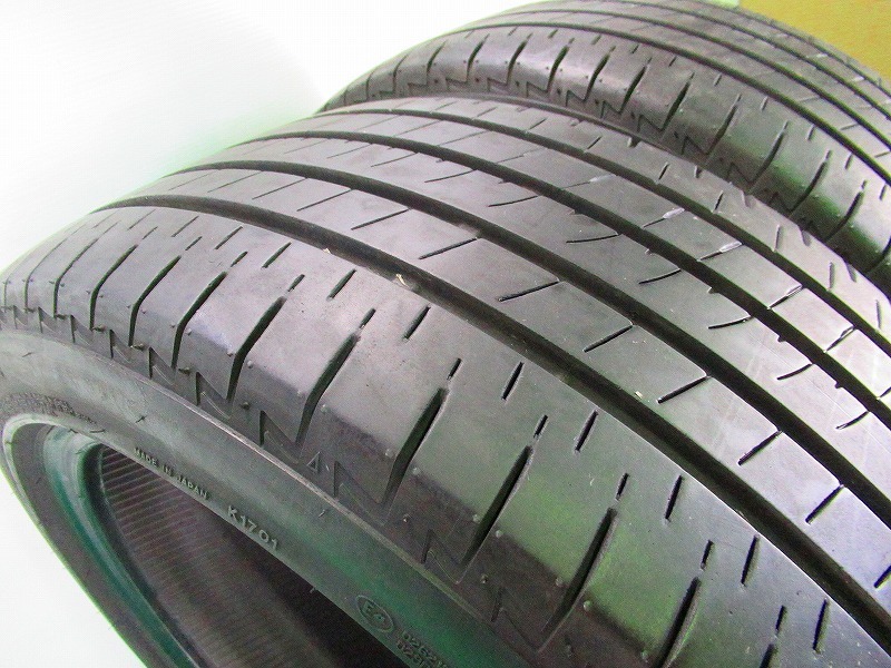 【宮城発】235/45R18 94W★8分山 ブリヂストン TURANZA T005A 2017年 2本 中古 ノーマル【送料無料】MYG-2231★_画像4