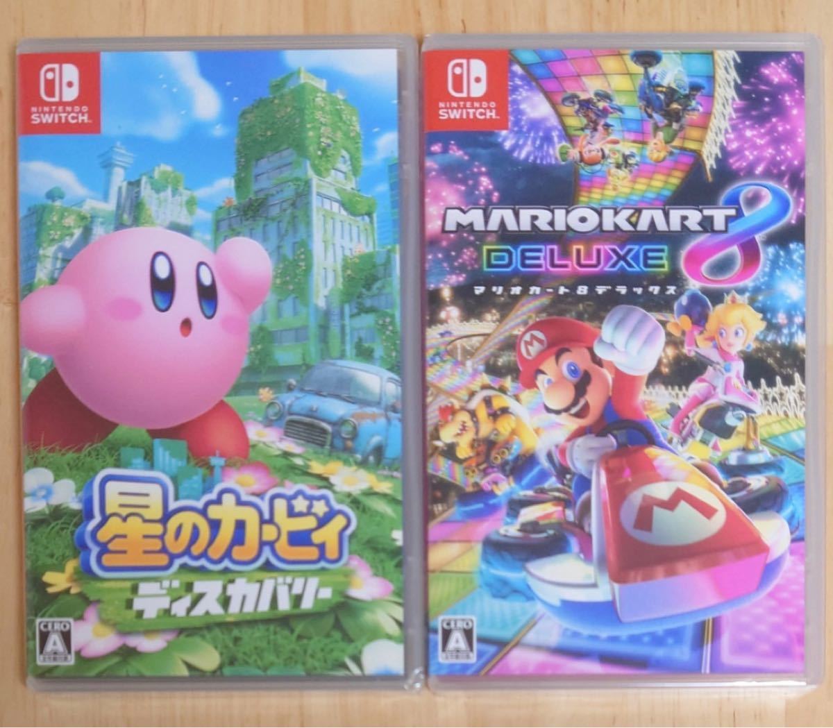 最も優遇 新品未開封 星のカービィディスカバリー+マリオカート8 送料込み/直送 新品未開封2点セット 星のカービィ、マリオカート 家庭用ゲームソフト