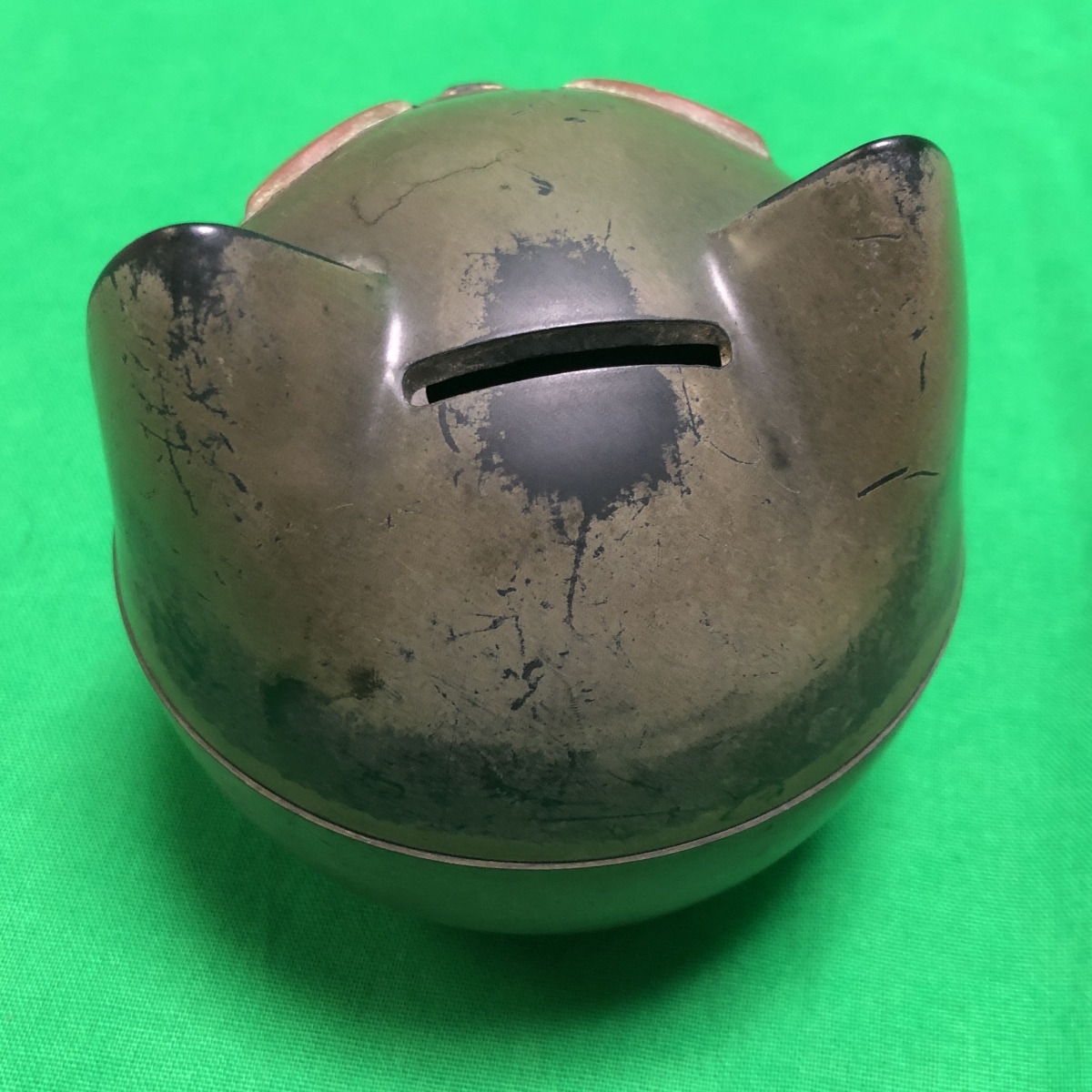栄太樓 貓 貯金箱 日本橋 TRADE MARK 榮太樓 小物入れ 日本橋 程度良好 中古品 屋內(nèi)保管品