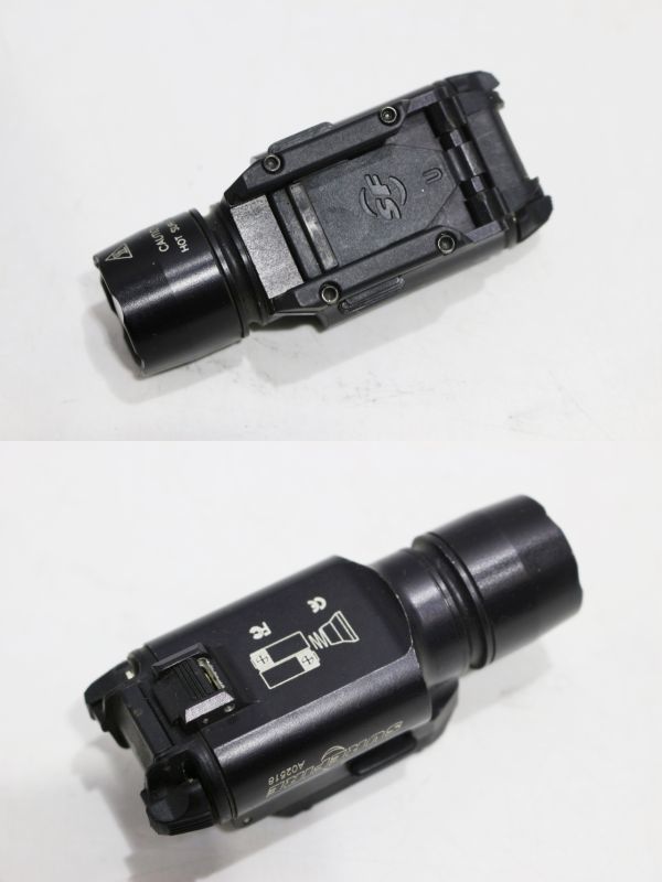 V807H 072 SUREFIRE X200 ウェポンライト + MR09 レイルインターフェイス セット 動作確認済 中古品_画像7