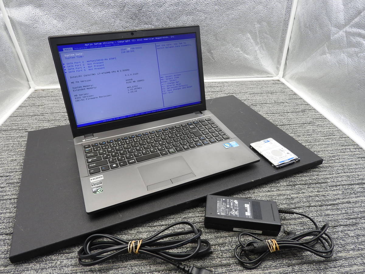 mouse computer☆15.6型 ゲーミングノートPC W656SJ/MB-K620S Core i7