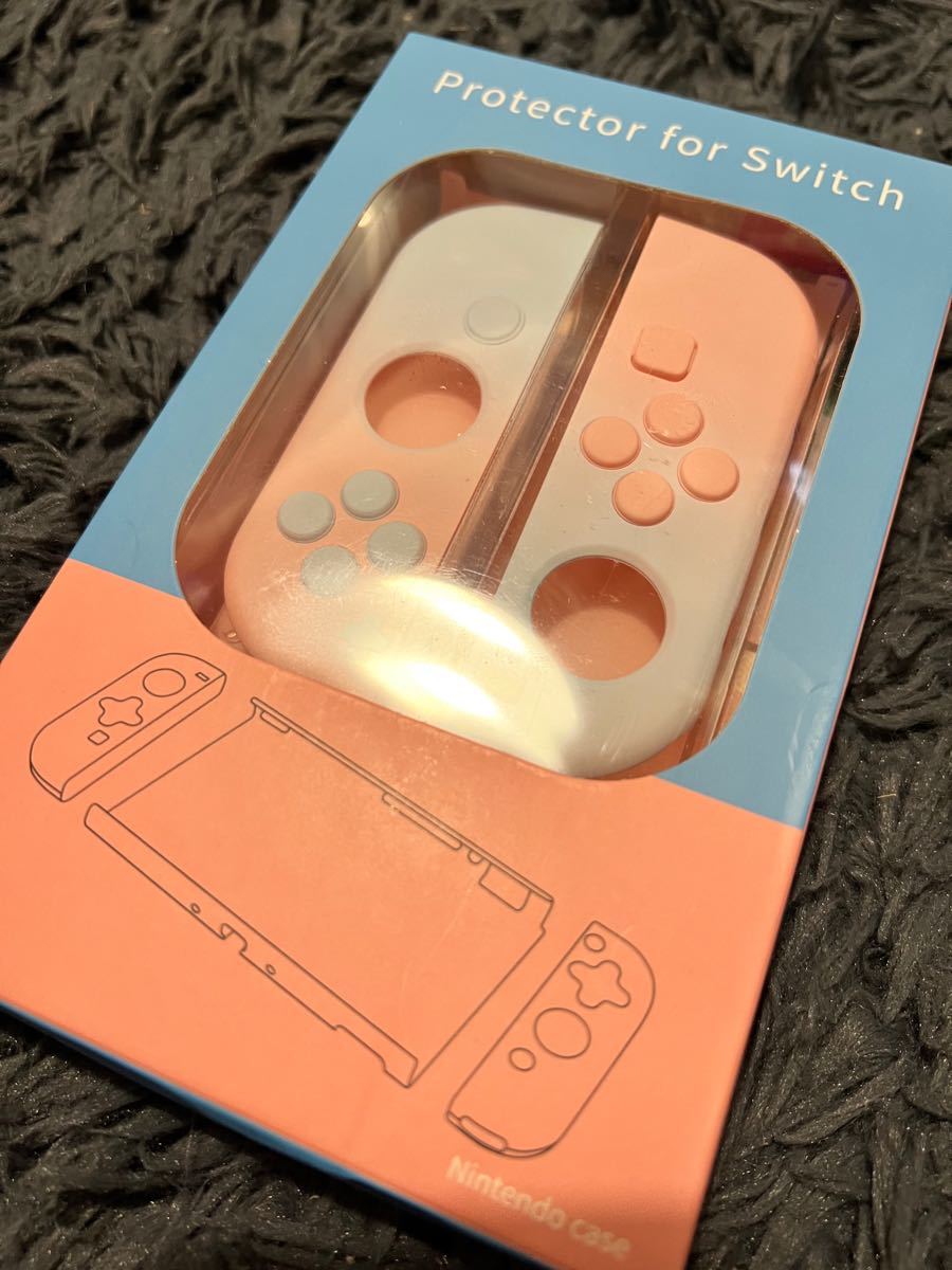 Nintendo Switchケース 分体式カバー 薄型指紋防止 青い粉