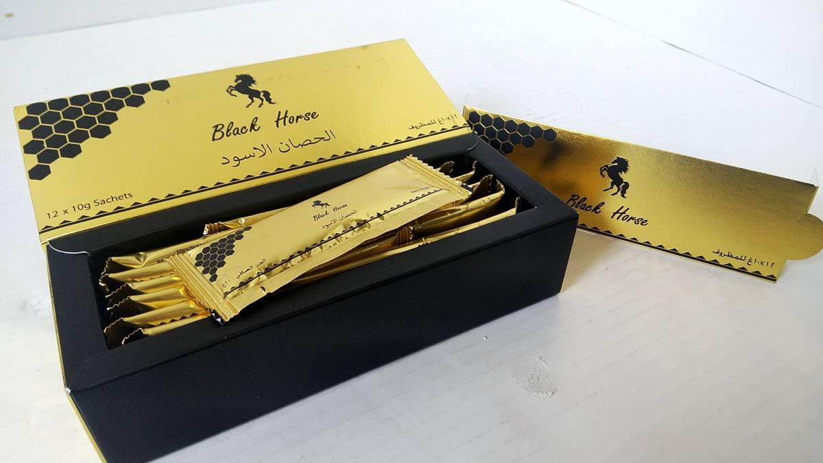 【特典付き】ロイヤルハニー ブラック ホース ゴールド/Royal Honey Black Horse Gold 12本 精力剤 サプリメント はちみつ ローヤル ゼリー