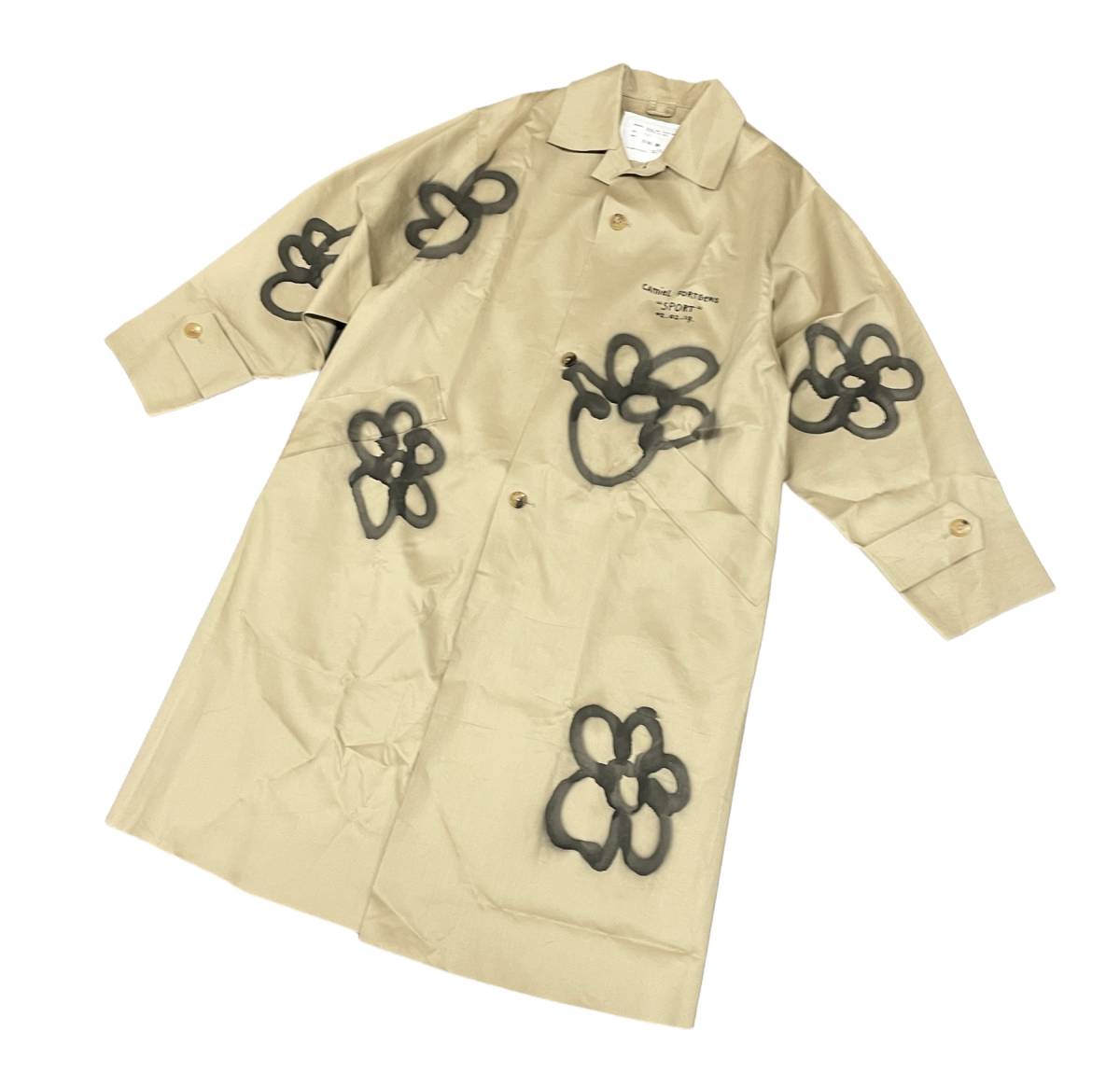 超希少□ CAMIEL FORTGENS MACKINTOSH TRENCH COAT SPRAYED トレンチ