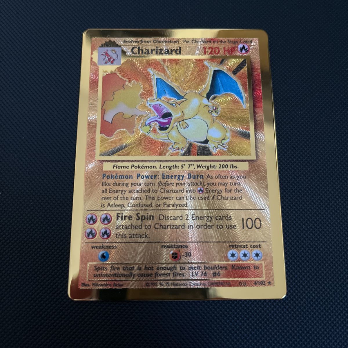 ポケモンカード メタルカード海外 正規品 金属製 リザードン ポケモンカード メタルカード海外 正規品 金属製 リザードン