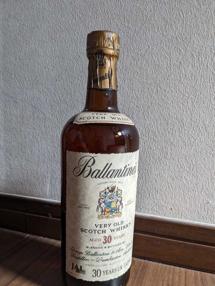 未開封 未開栓 古酒 Ballantines バランタイン 30年 JAL UK-JAPAN記念