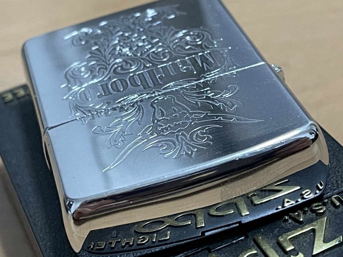 マルボロZIPPO ジッポー オイルライター MADE IN USA STERLING