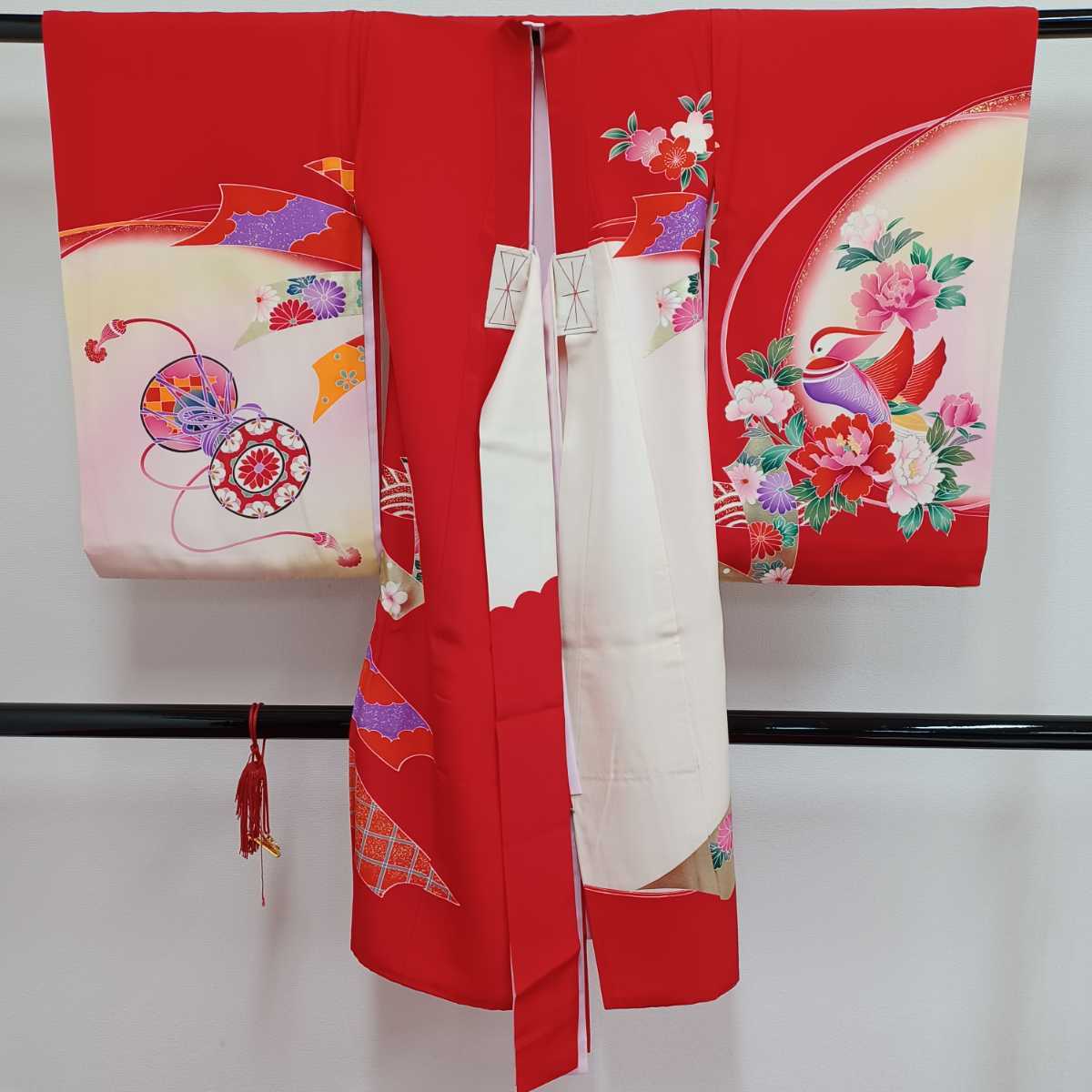 .7) with defect the first . kimono long kimono-like garment .. three . pretty brilliant festival clothes celebration baby girl red 220520