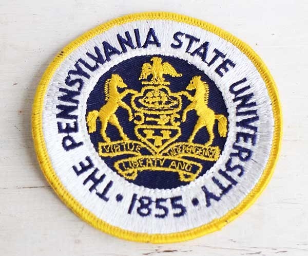 ★ビンテージ THE PENNSYLVANIA STATE UNIVERSITY 1855 パッチ★ワッペン オールド カレッジ_画像1