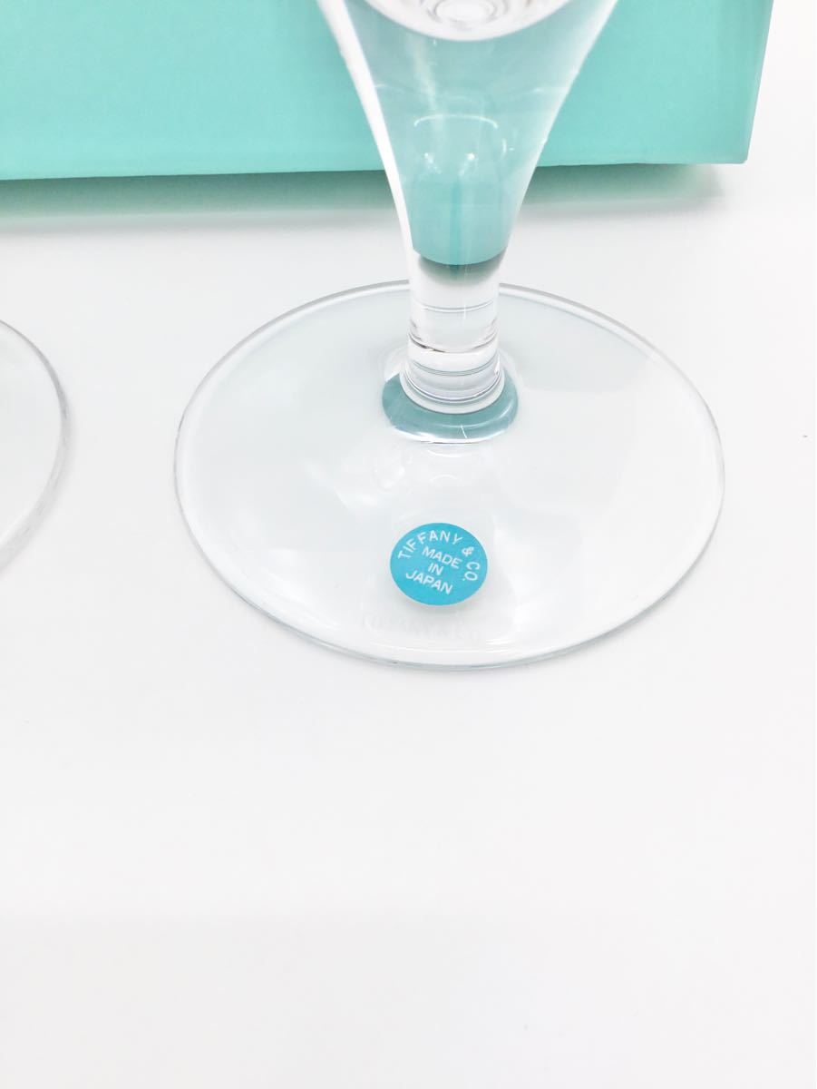 中古未使用　ティファニー アトラスピルスナー ペアグラス  ワイングラス  シャンパングラス TIFFANY&Co.