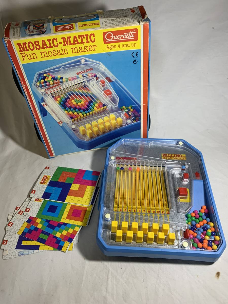 年代物 quercetti MOSAIC-MATIC Fun mosaic maker イタリア製