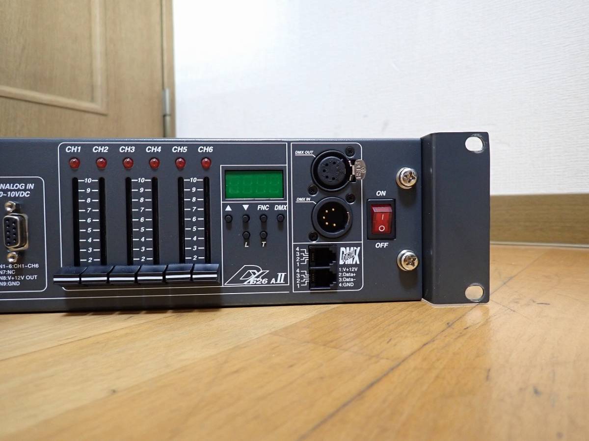 美品 ディマーユニット Lite-Puter DX-626AII 6CH DMX DIMMER PACK