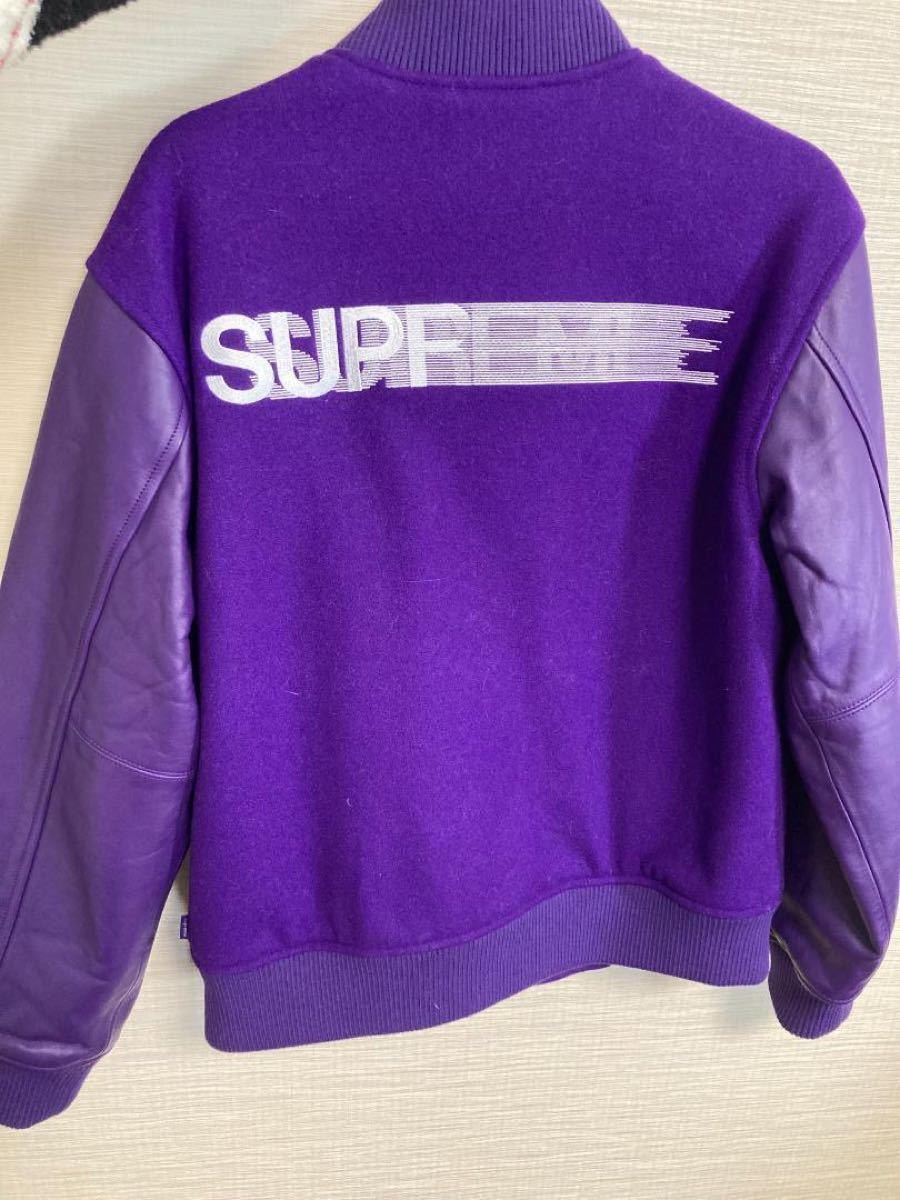 Supreme Motion Logo Varsity Jacket スタジャンSサイズ紫｜PayPayフリマ