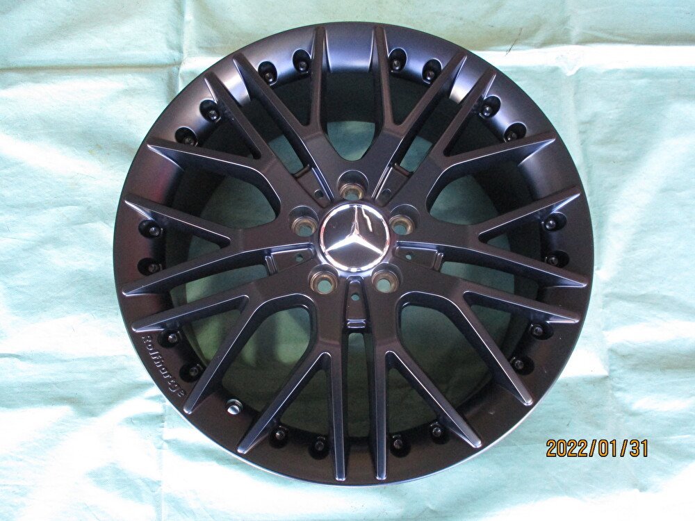 新品４本セット☆Rolfhartge X10RSR セミマットブラック　BSポテンザ　S００７A　２４５/４０－１８　BENZ　Eクラス（W２１２）_画像2