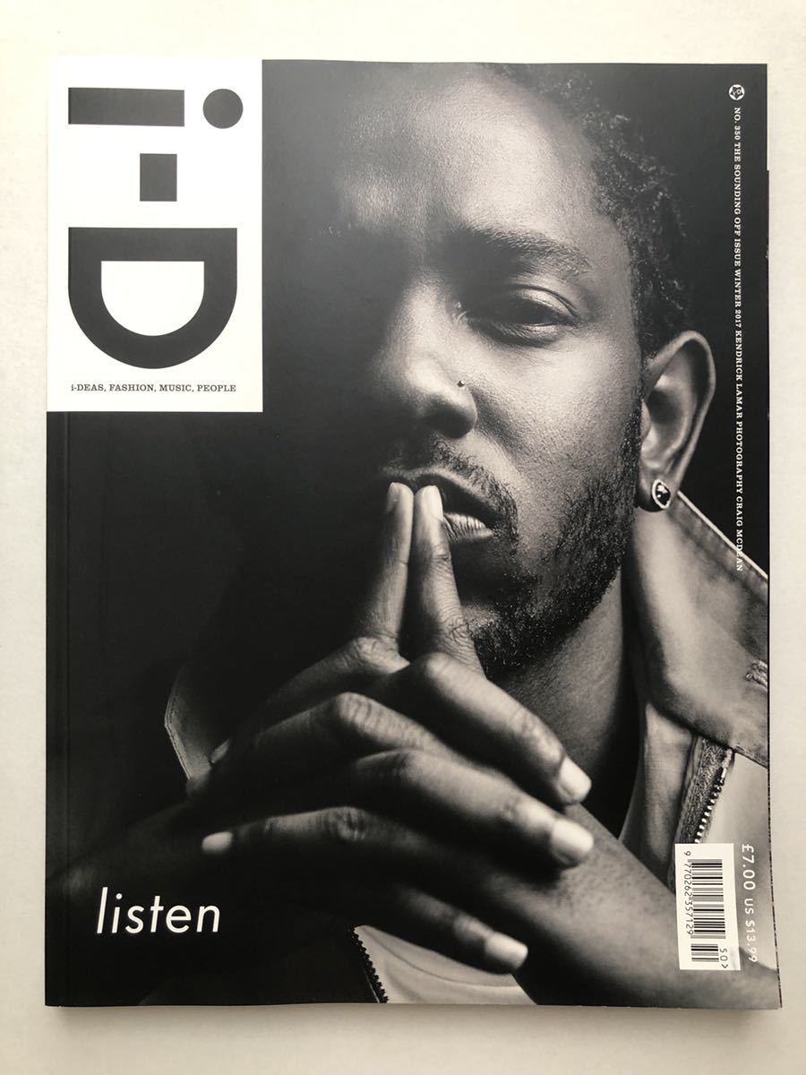 i-D Magazine UK 2017 Winter 表紙 Kendrick Lamar ケンドリック