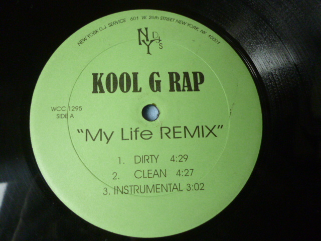 Kool G Rap / My Life (Remix) 試聴可 12 激渋ヴォコーダー使い FUNKY HIPHOP Master Foul / It's On 収録_画像1