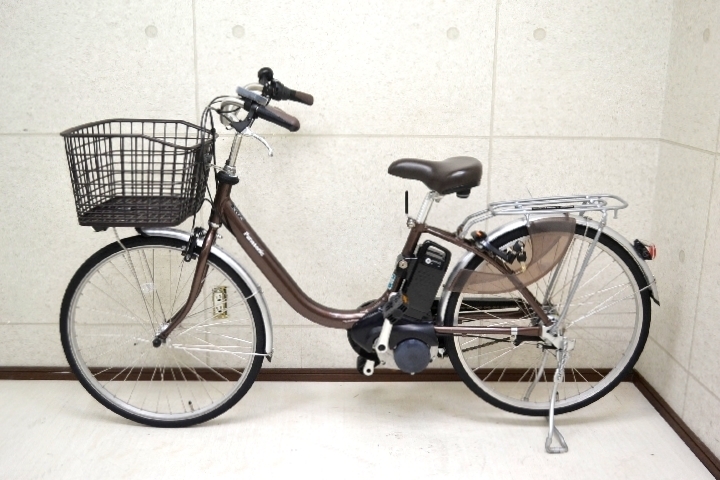* Panasonic /Panasonic electric bike Bb *L BE-ELL432T 24 type interior 3 step shifting gears chocolate Brown 12Ah