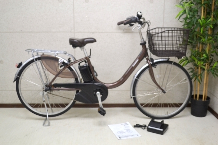 * Panasonic /Panasonic electric bike Bb *L BE-ELL432T 24 type interior 3 step shifting gears chocolate Brown 12Ah